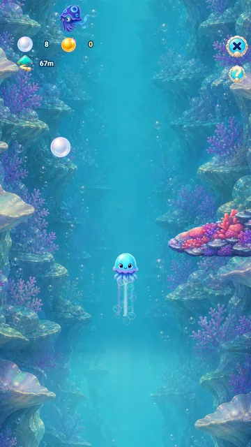 Official Jellyfish Run gameplay capture at 67 metres